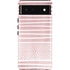 Pink and White Stripes Pixel Cases